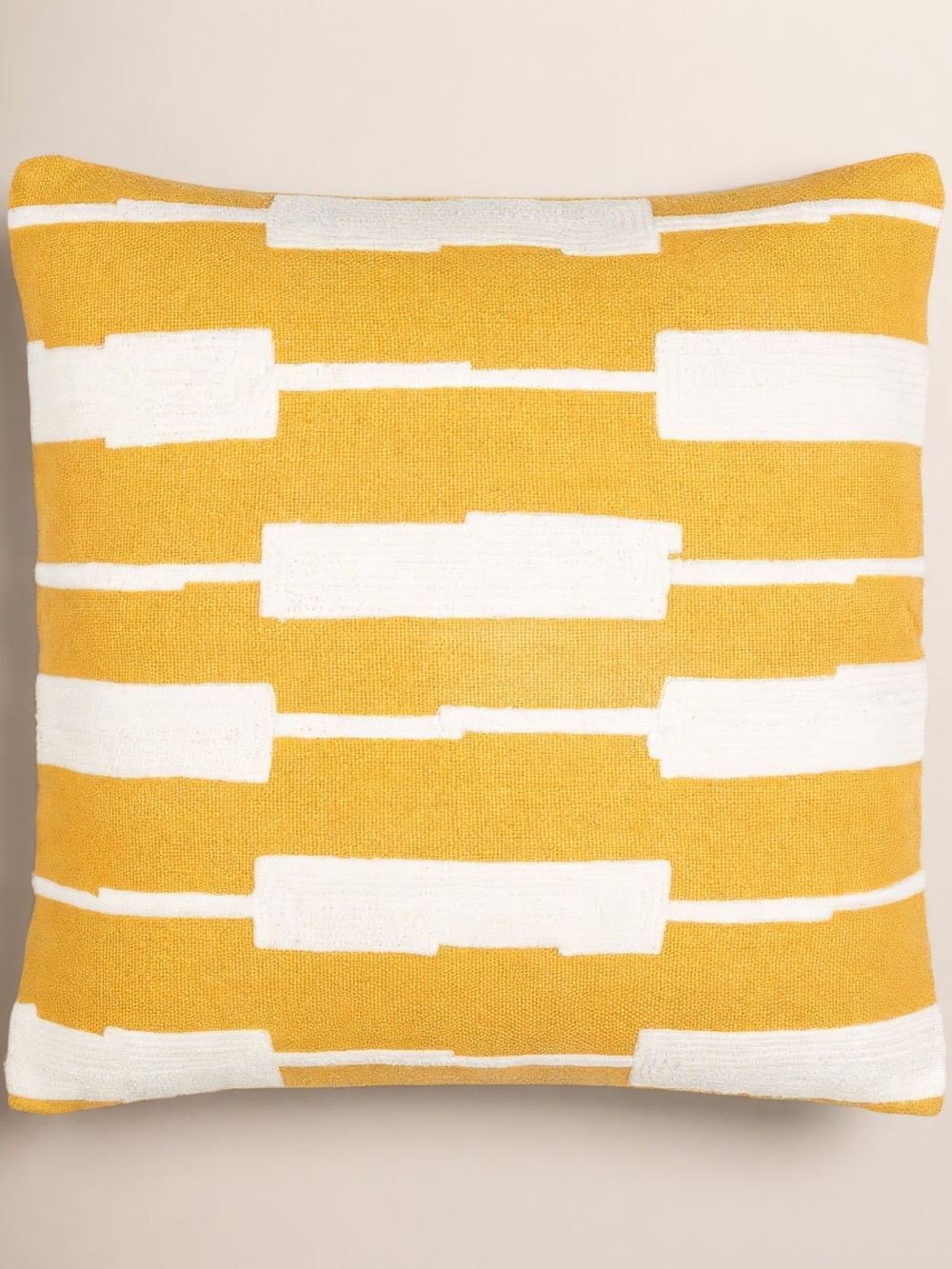 Throw Pillows Cream Yellow Saffron Modern Home Decor Boho